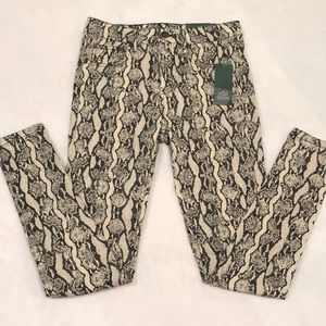 Wild Fable Snakeskin High Rise Skinny Jeans 2